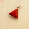 triangle coral necklace