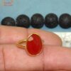certified red onyx ring