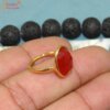 certified red onyx ring