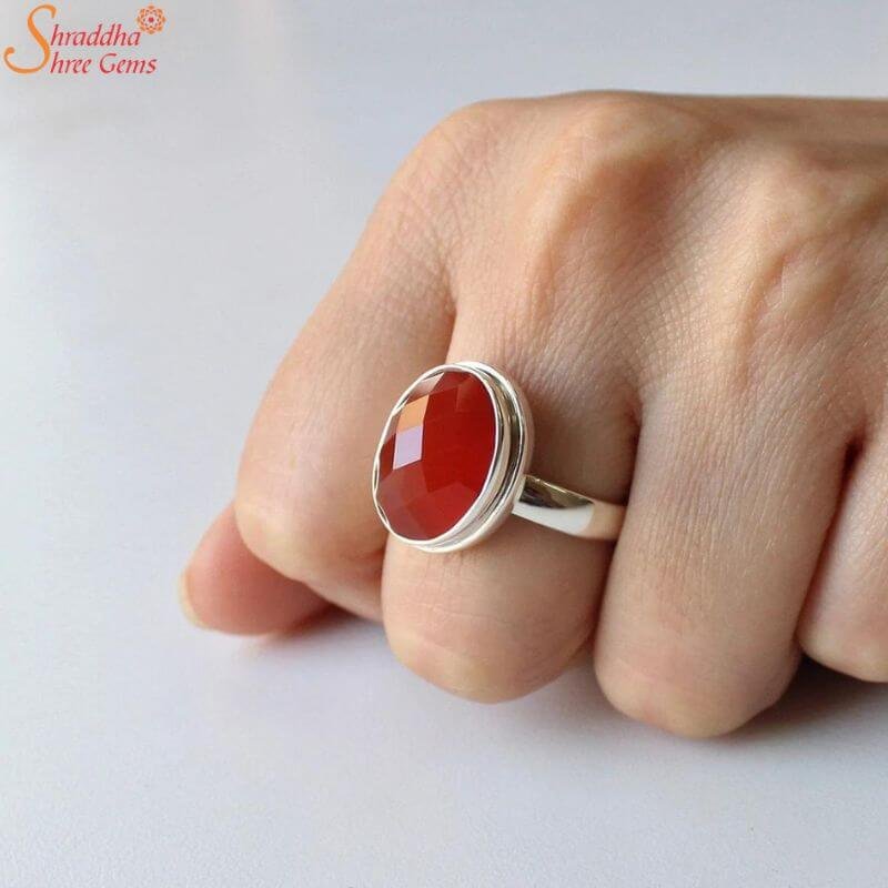 Red Onyx Ring, Lal Sulemani Hakik Ring