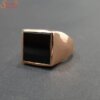 black onyx gemstone ring