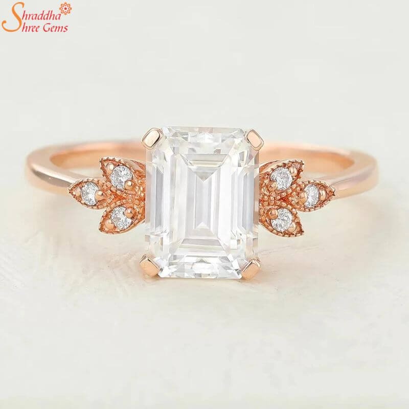 Art Deco Diamond Engagement Ring, Anniversary Gift