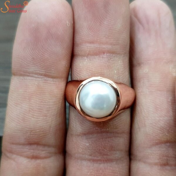 natural pearl ring