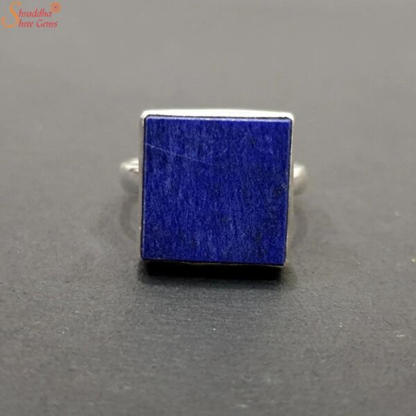 square lapis lazuli ring