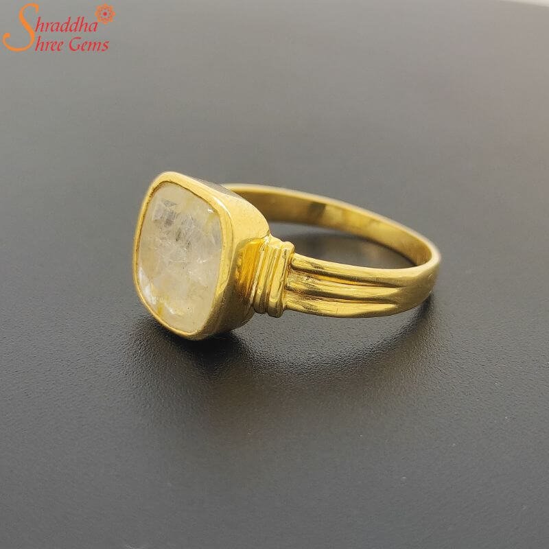 Ceylon Yellow Sapphire Ring, Pukhraj Gemstone Ring