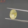 natural oval yellow sapphire gemstone