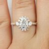 oval halo engagement ring