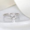 oval pear moissanite diamond ring