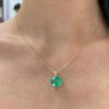 round emerald necklace