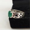 vintage design emerald gemstone ring