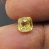 loose cushion yellow sapphire gemstone