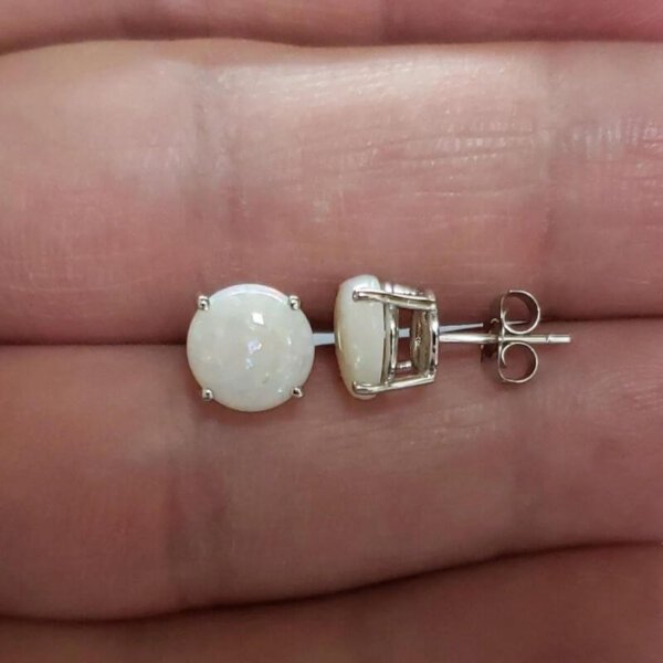 opal gemstone earrings