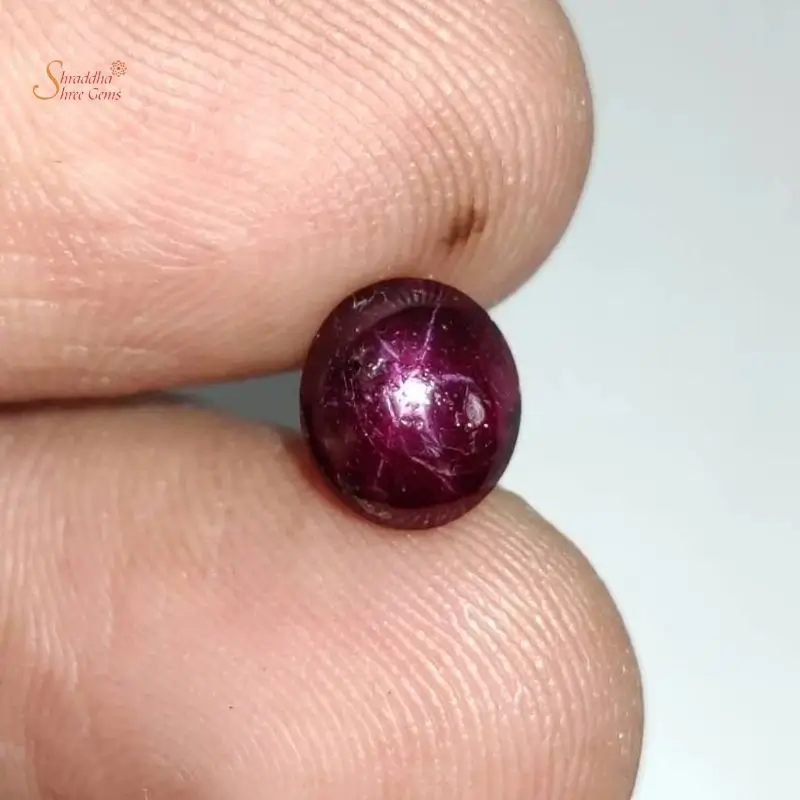Natural Star Ruby Gemstone – 7.27 Carat