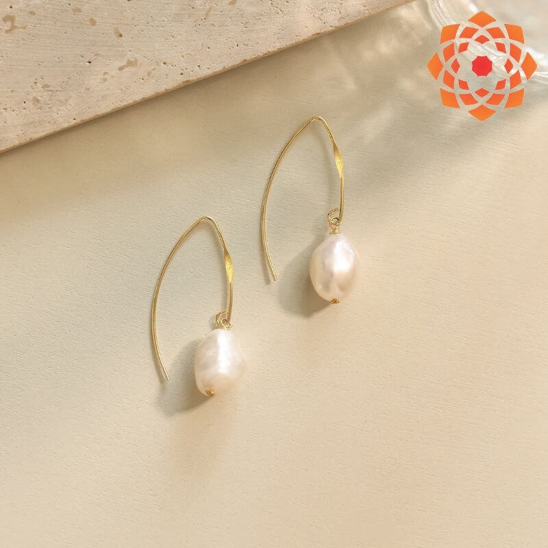 Freshwater Oval Pearl Earring-2ct